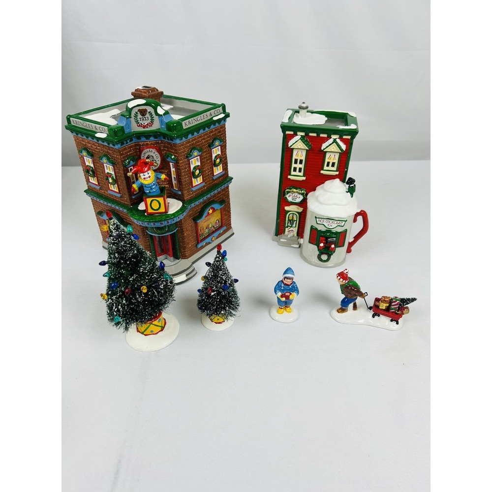 Department 56 Snow Village Saturday Morning Downtown 54902 New